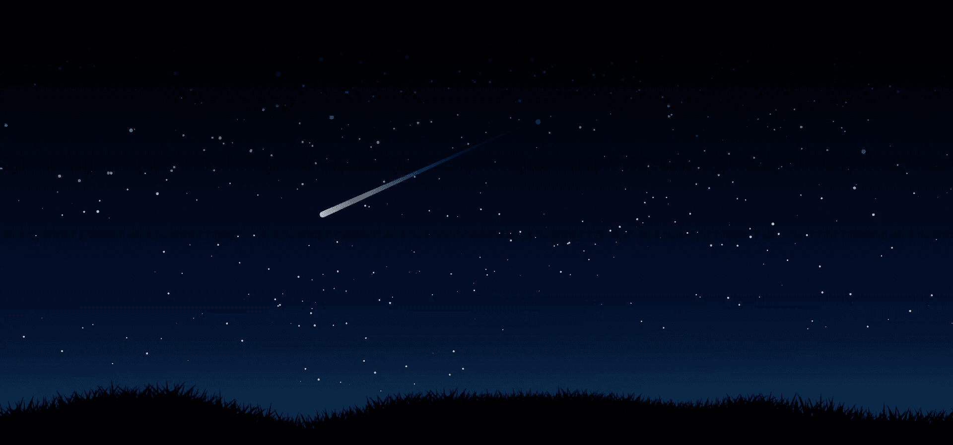 Starry Night Landscape Background