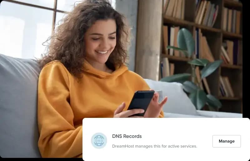 man looks at laptop overlaid with website configurations