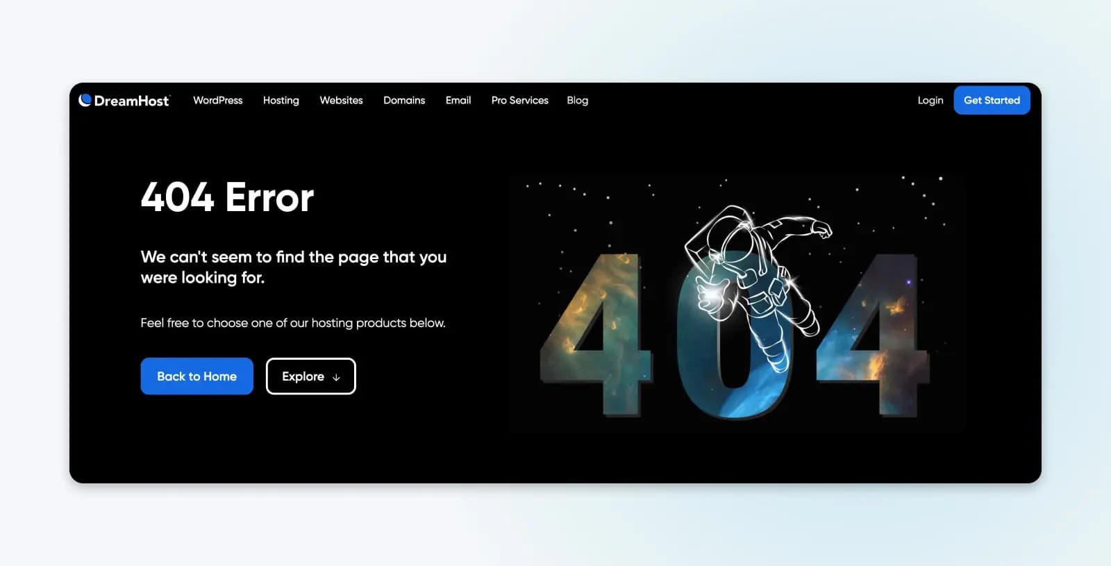 404 Error Message