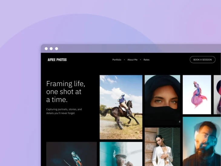 12 Beispiele für Fotografie-Websites, die Einfach Klicken thumbnail